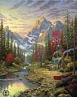 Thomas Kinkade The Good Life painting